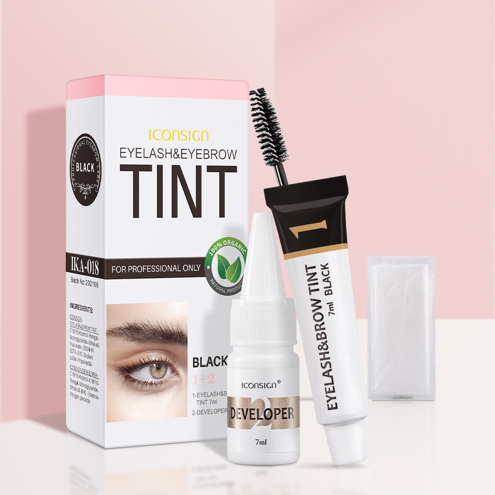 ICONSIGN Wimpern Augenbrauen Färben Tönung Kit Brauen Laminierung Mascara Lift Färbung Tattoo Färben Augen Make-Up Werkzeuge