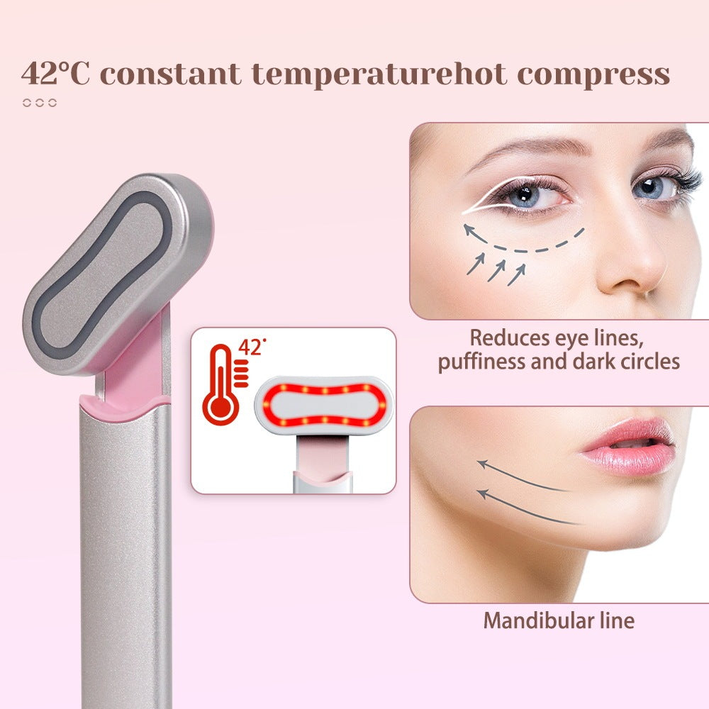 Eye Beauty Rotatable EMS Heating Eye Cream Inductive Therapeutical Instrument