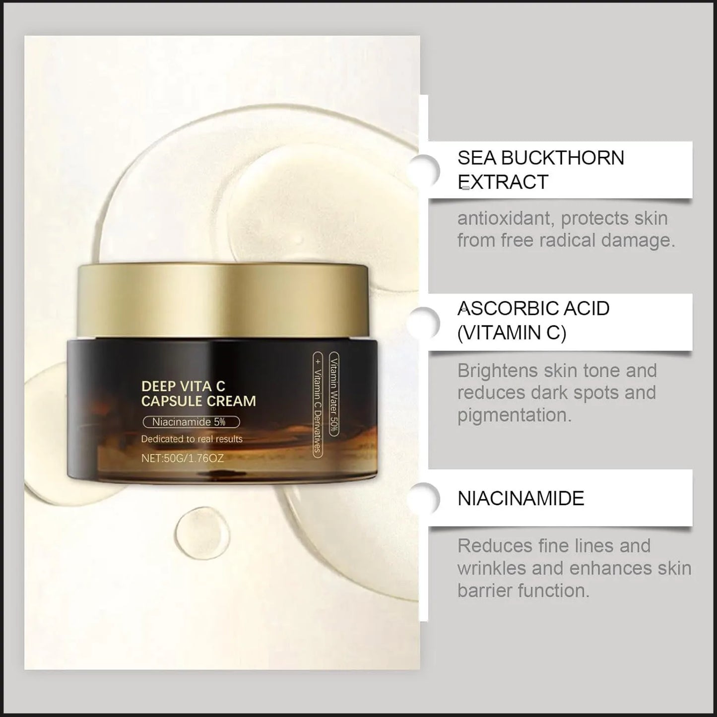 Deep Vitamin C Moisturizer – Antioxidant Protection & Hydration