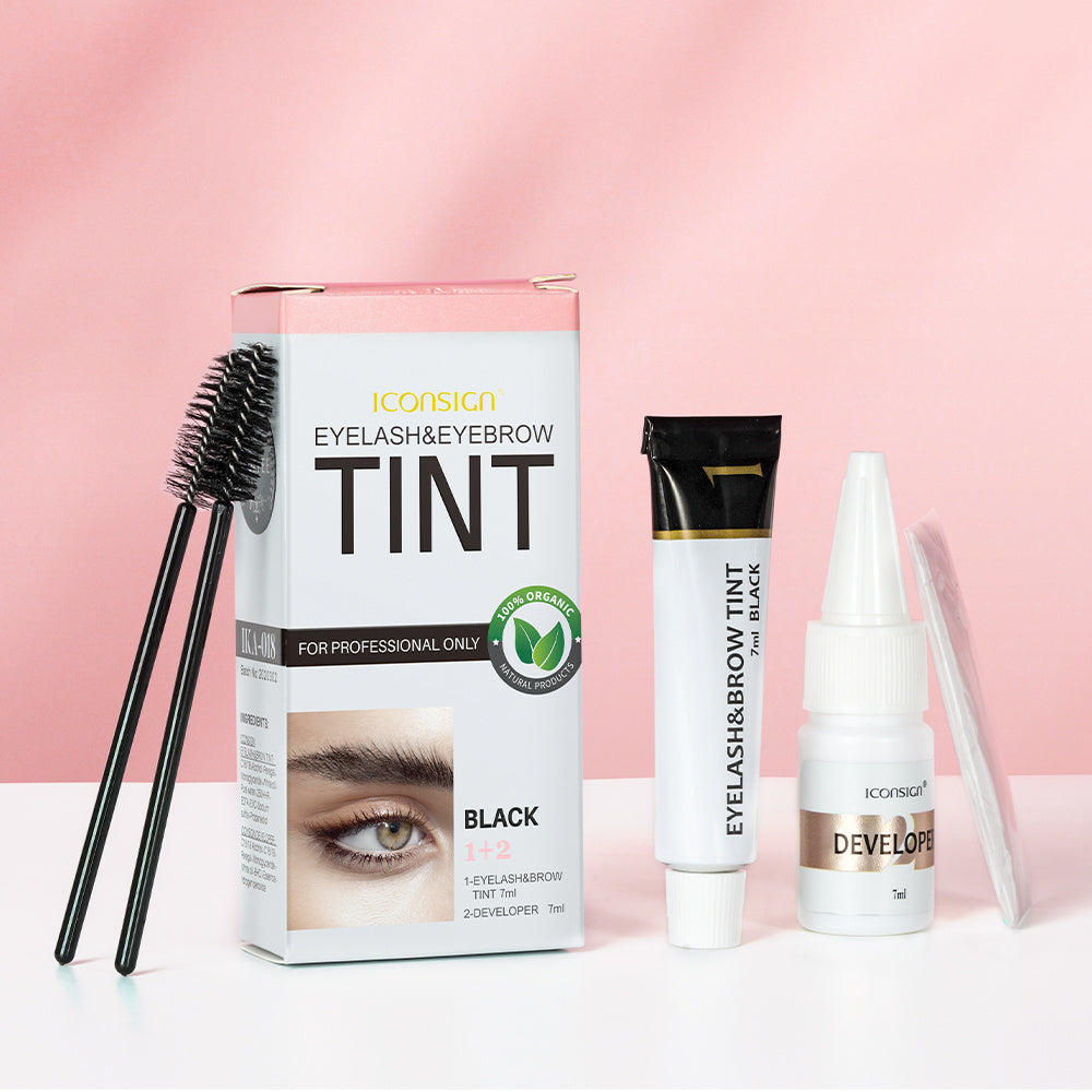 ICONSIGN Wimpern Augenbrauen Färben Tönung Kit Brauen Laminierung Mascara Lift Färbung Tattoo Färben Augen Make-Up Werkzeuge