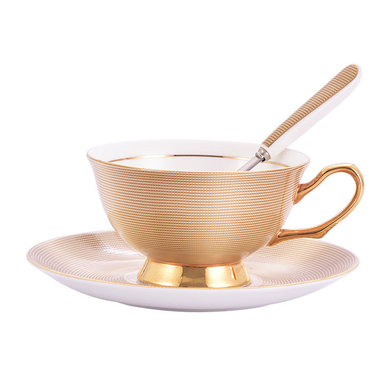 European Bone China Coffee Cup And Saucer Small Luxury