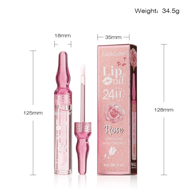 Long-acting Water Locking Rose Petals Moisturizing And Nourishing Lip Gloss Lip Gloss